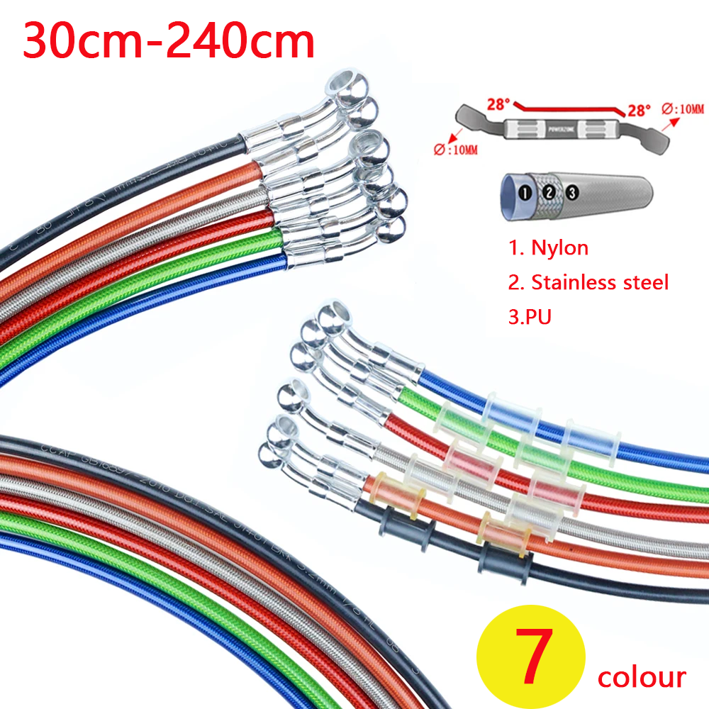 Musical Instrument Banjo - 30cm-2400cm Motorbike Braided Oil Hoses Line