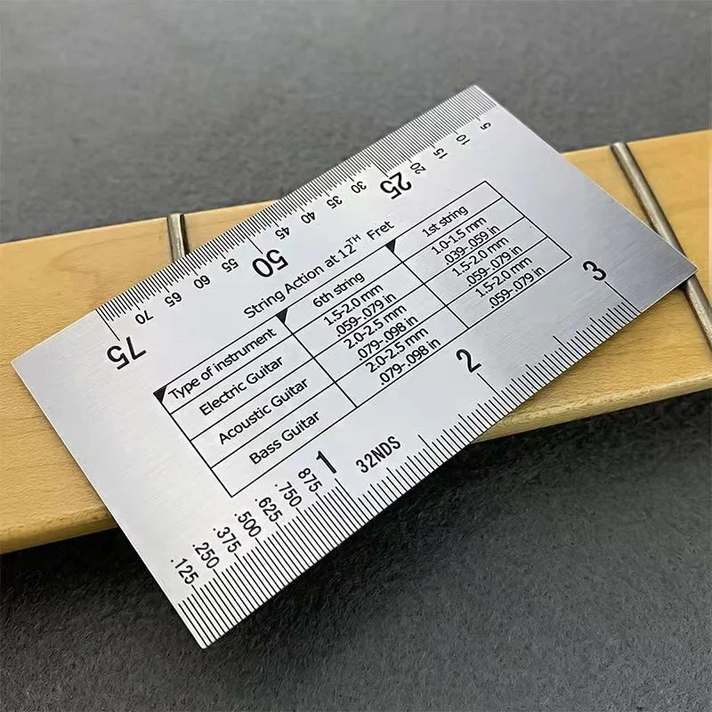 Musical Instrument Banjo - Miwayer String Action Ruler Gauge,Guitar Repairing