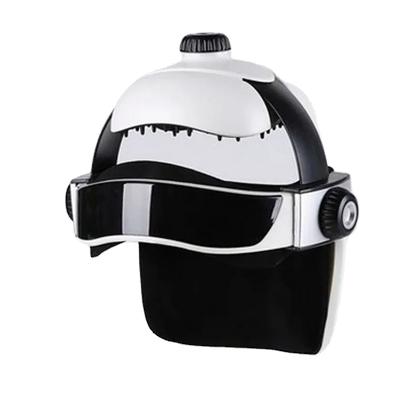 Vibraslap Percussion - Cyber Electric Hot Head Massage Helmet