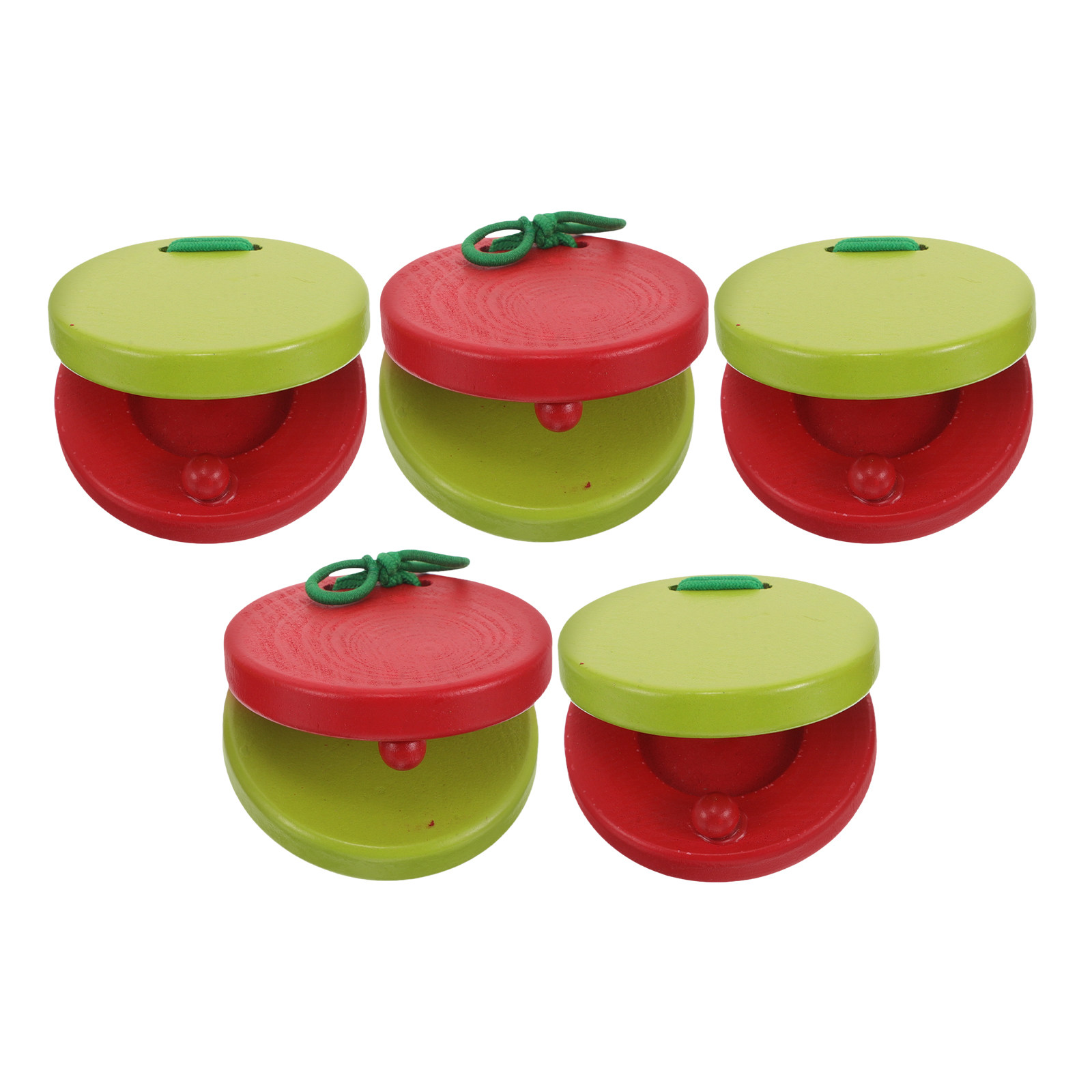 Musical Instrument Clapper - 5Pcs Wooden Clapper Castanets for Rhythm