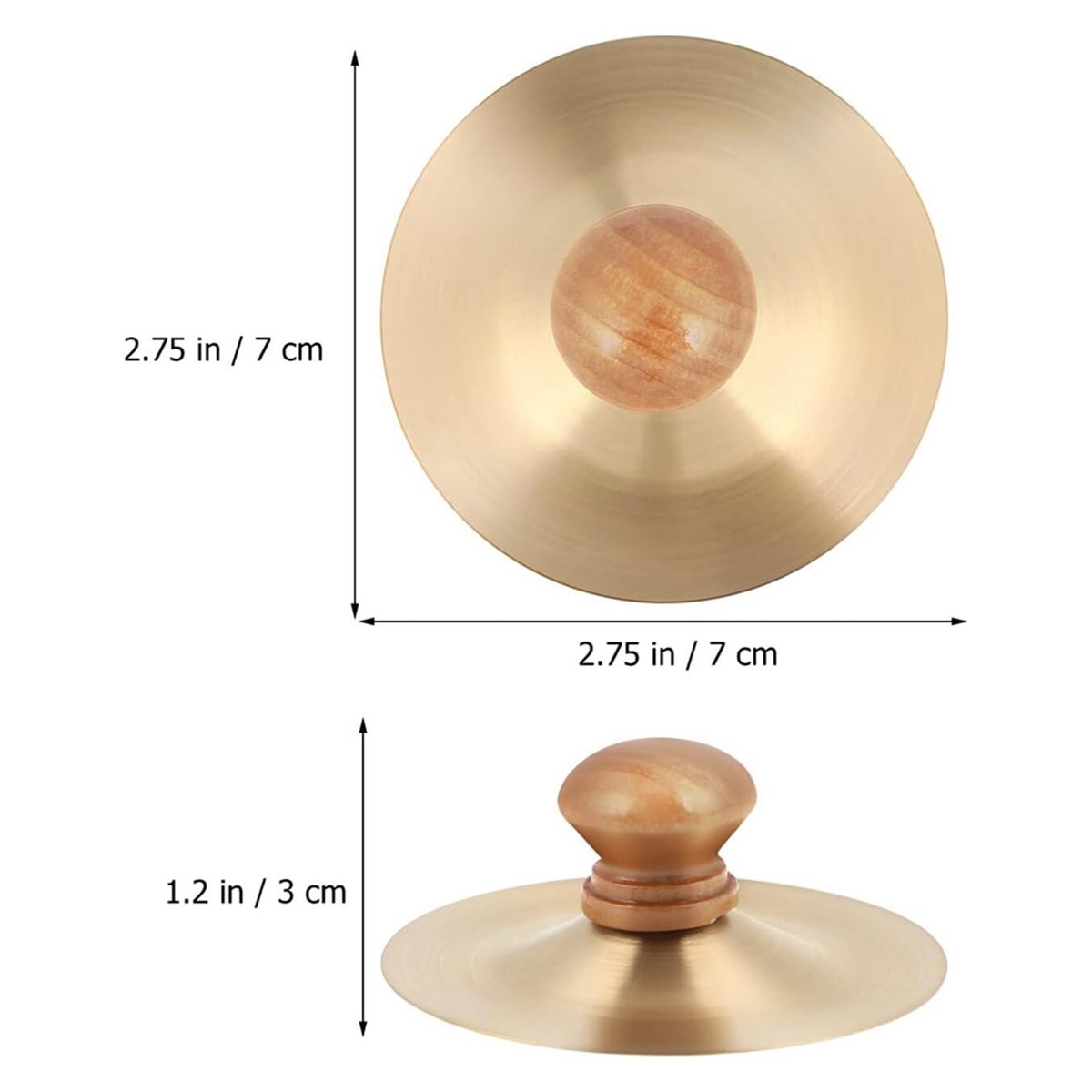 1 Pair Finger Cymbals 7cm/2.75 - Musical Instrument Drum ulasan dan harga