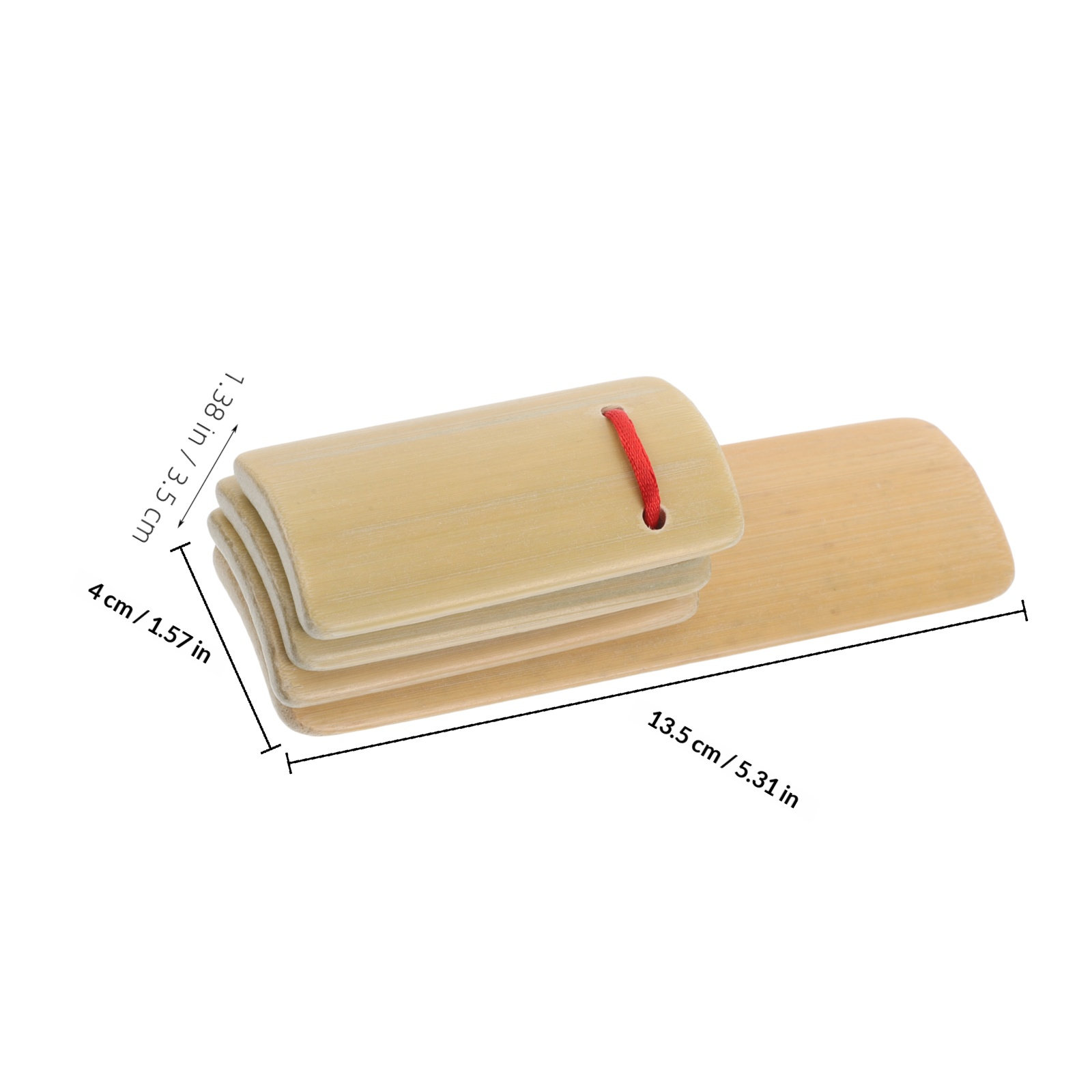 4Pcs Wooden Bamboo Clapper Set - Musical Instrument Clapper ulasan dan harga