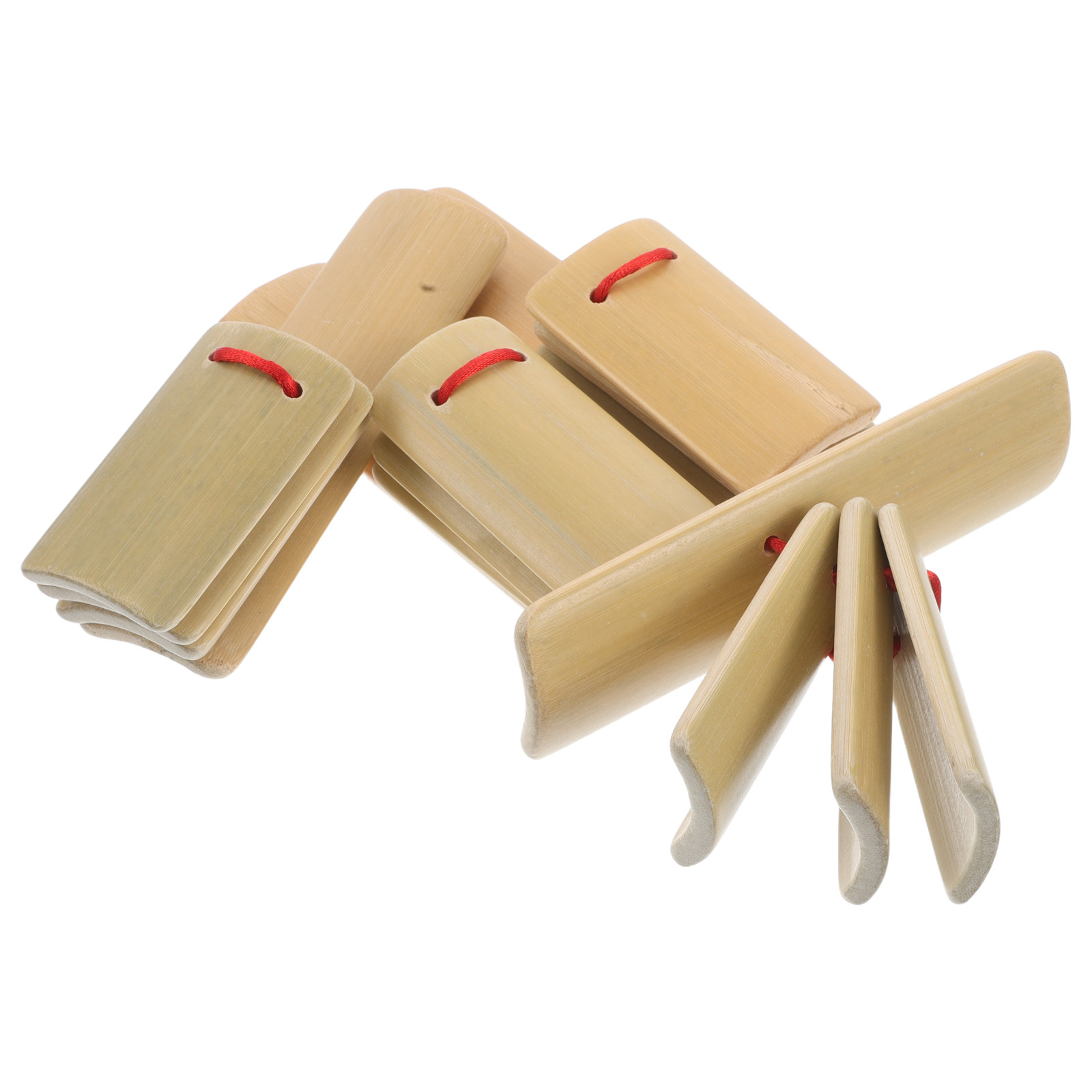 4Pcs Wooden Bamboo Clapper Set - Musical Instrument Clapper ulasan dan harga