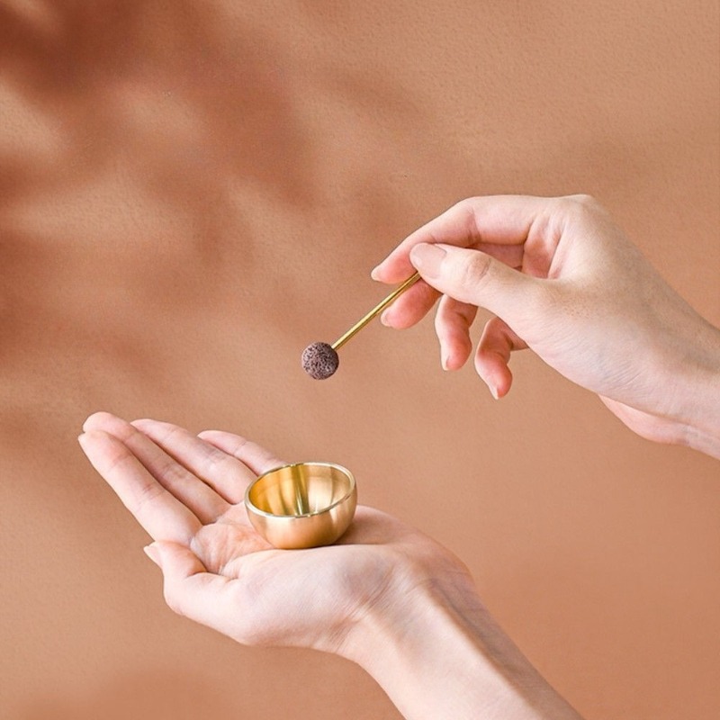 Mini Singing Bowl Handmade Cop - Musical Instrument Kit ulasan dan harga