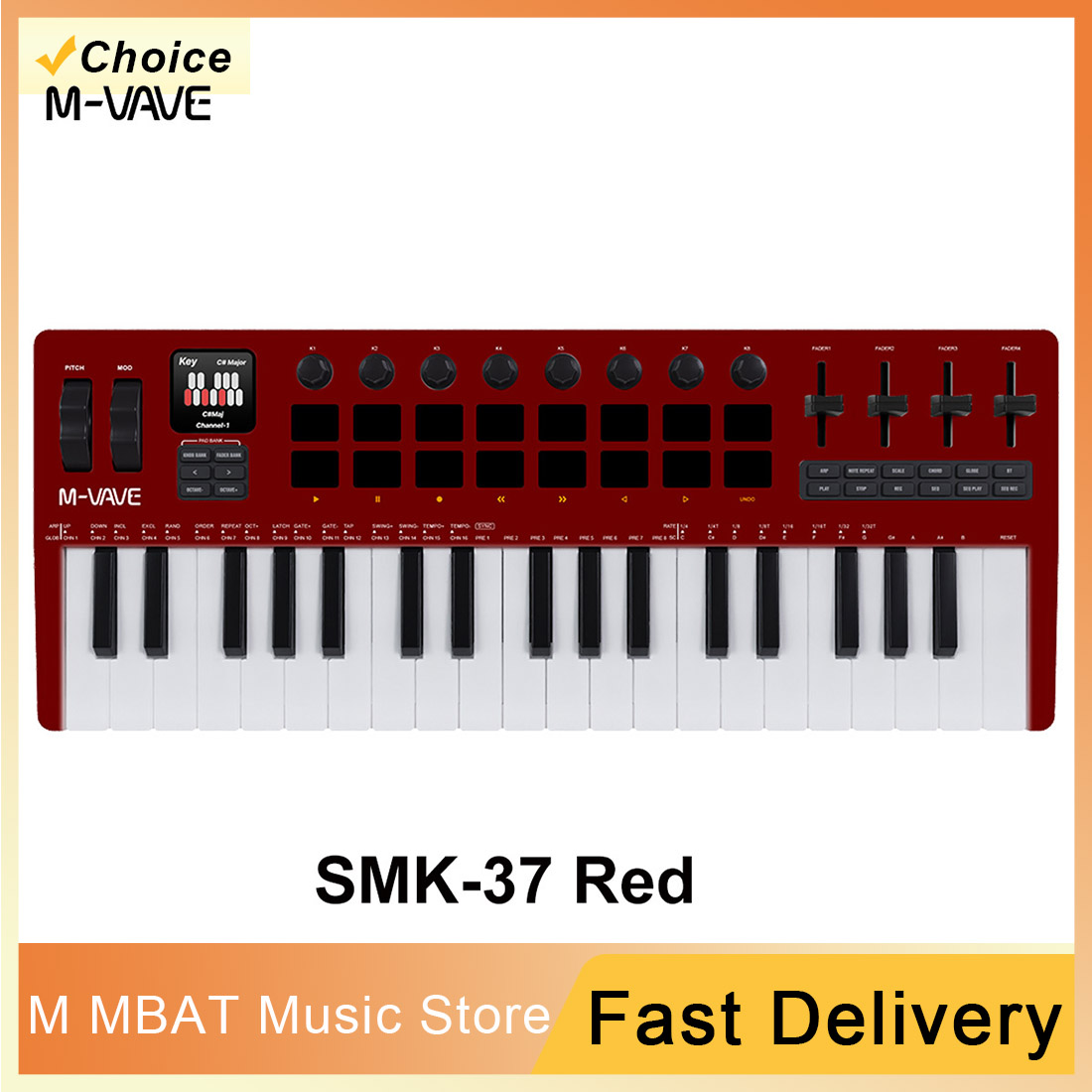 M-VAVE SMK 37 PRO 37 Key RGB M - Musical Instrument Drum ulasan dan harga