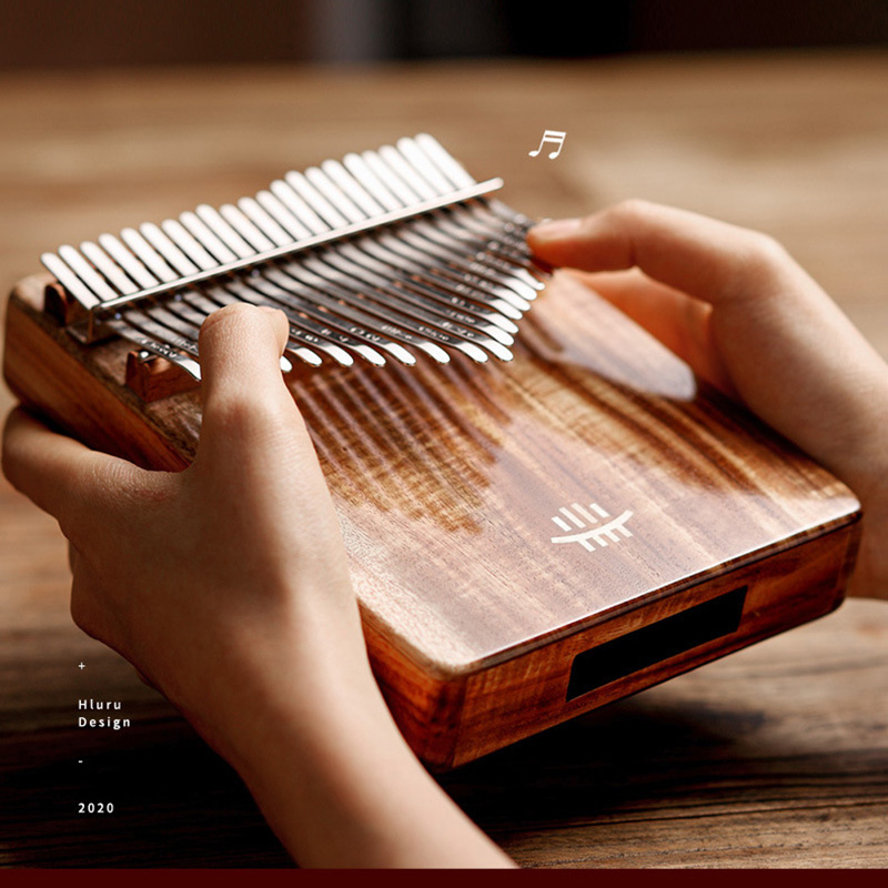 Hluru Kalimba 17 Keys with Hol - Musical Instrument Piano ulasan dan harga