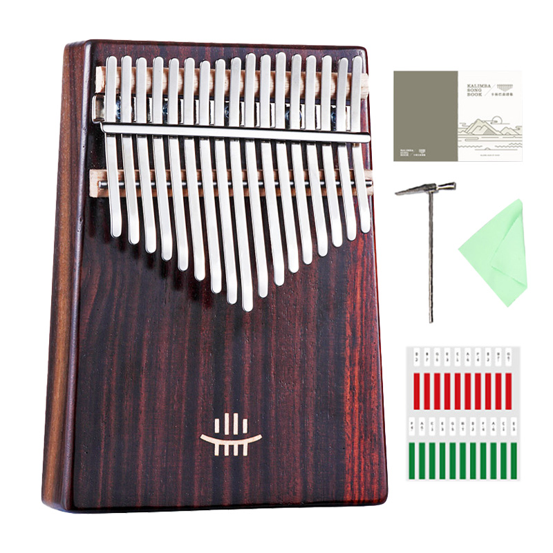 Hluru Kalimba 17 Keys with Hol - Musical Instrument Piano ulasan dan harga