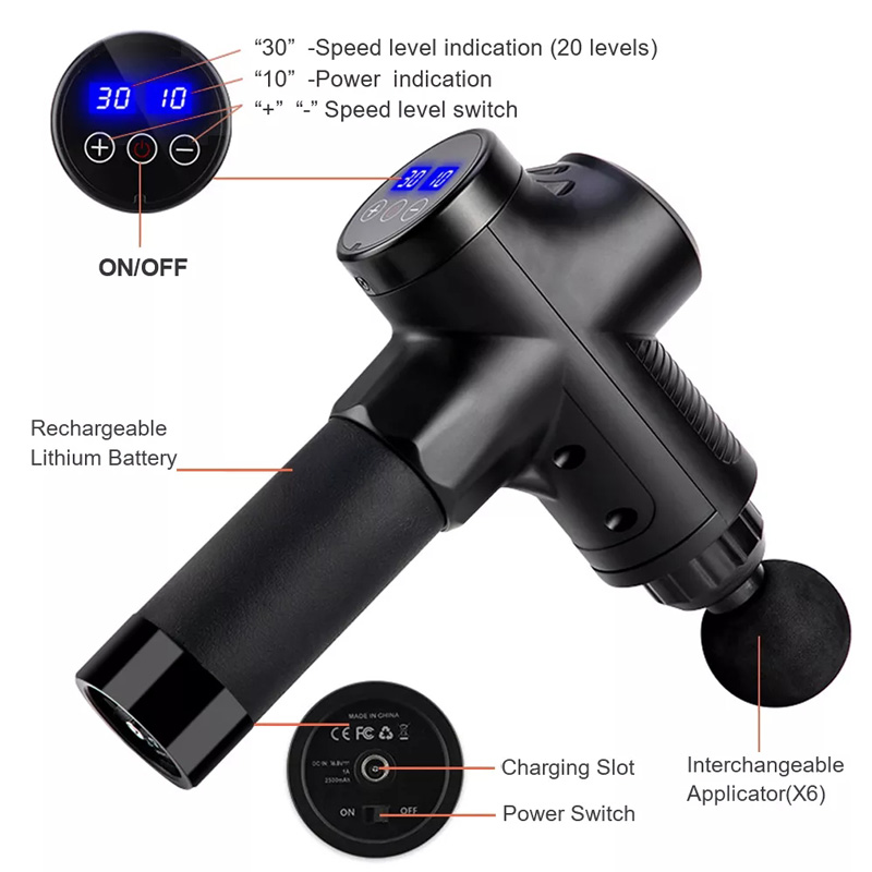 Fascial Massage Gun Electric P - Vibraslap Percussion ulasan dan harga