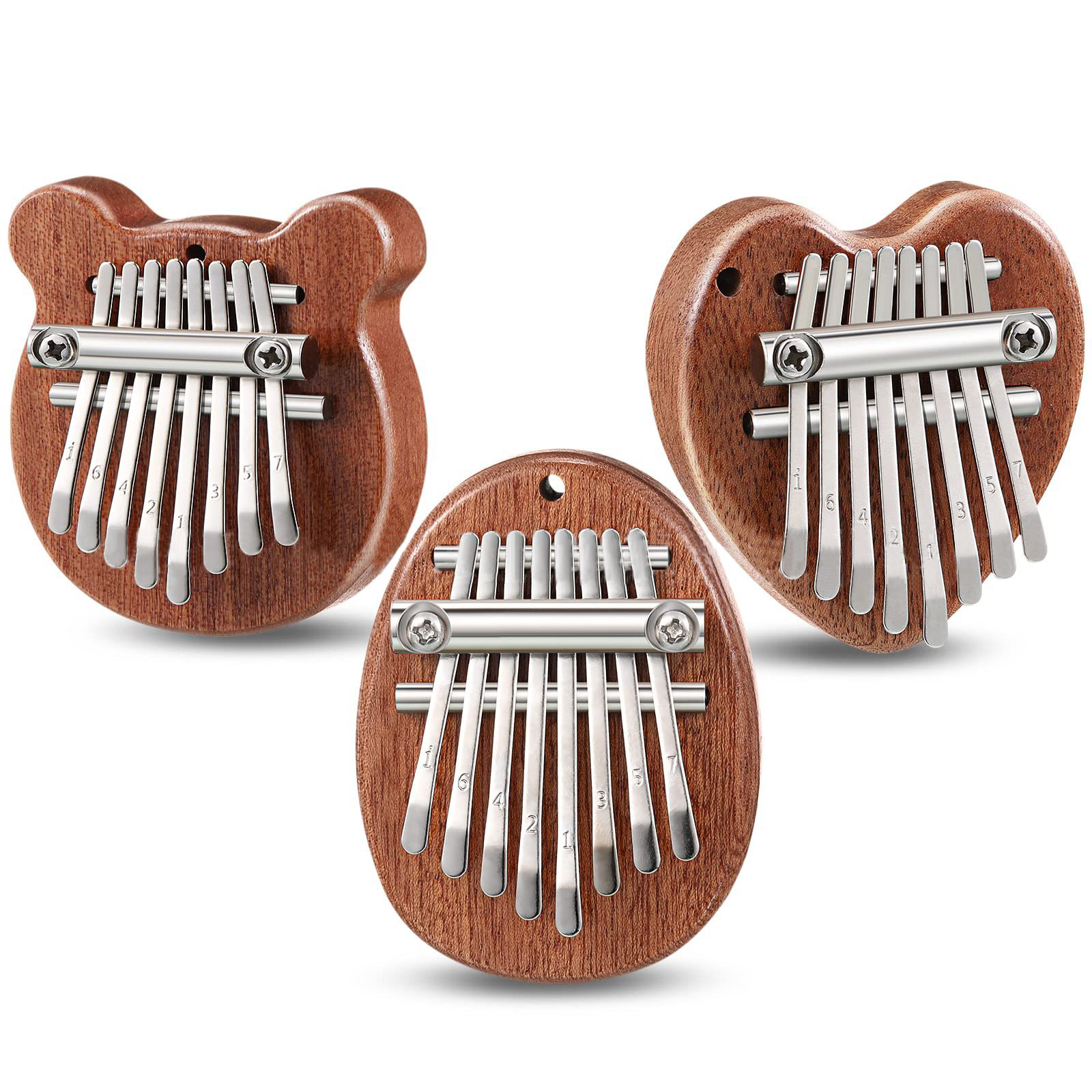 8 Keys Mini Kalimba Wooden Thu - Musical Instrument Piano ulasan dan harga