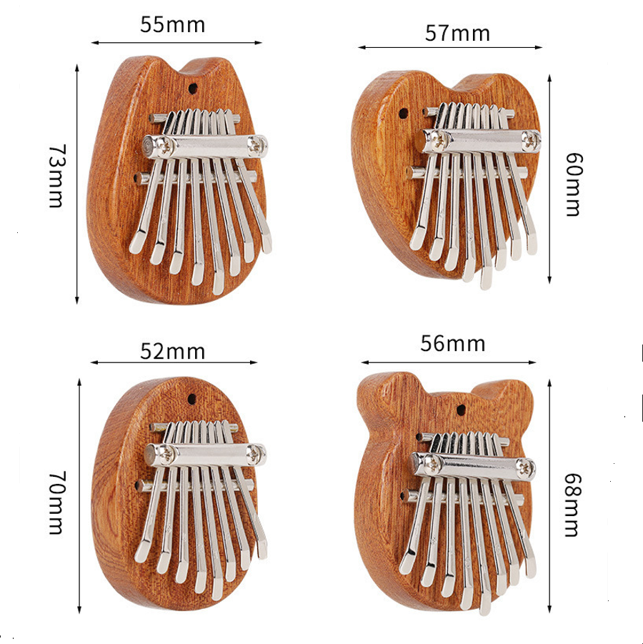 8 Keys Mini Kalimba Wooden Thu - Musical Instrument Piano ulasan dan harga
