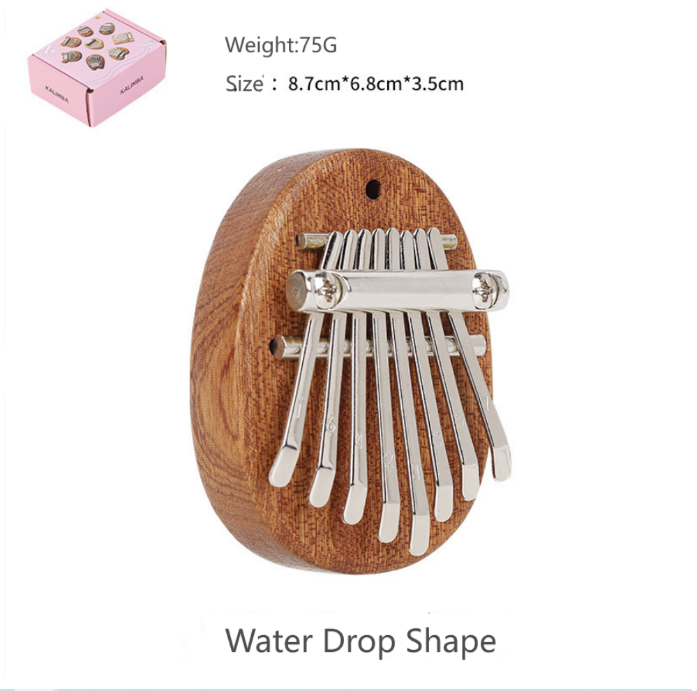 8 Keys Mini Kalimba Wooden Thu - Musical Instrument Piano ulasan dan harga
