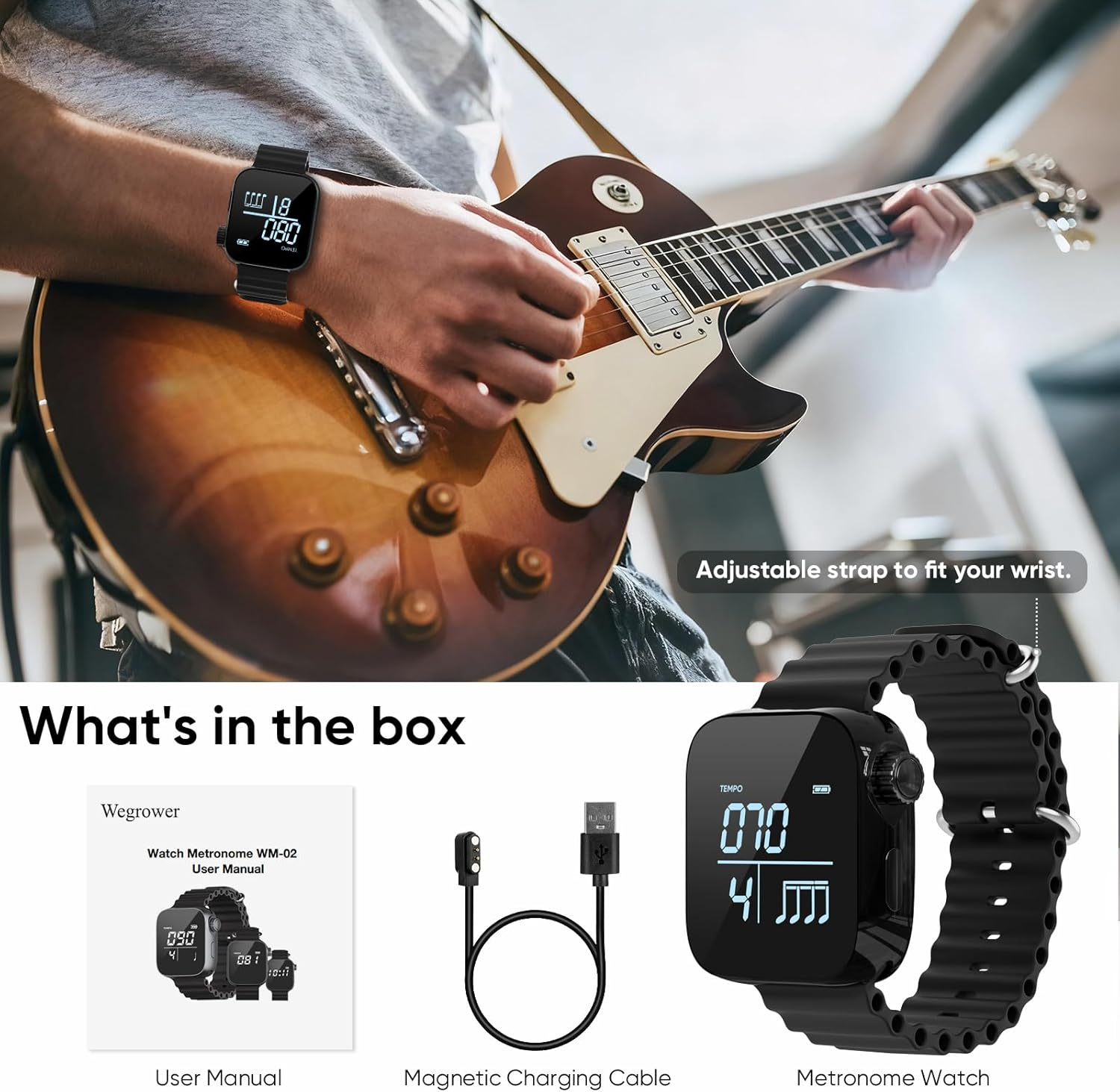 Wearable Vibrating Metronome 4 - Musical Instrument Drum ulasan dan harga