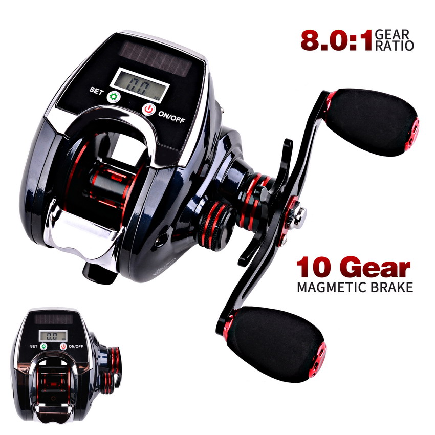 8.0:1 19+1BB Fishing Reel Left - Ocean Drum Wave ulasan dan harga