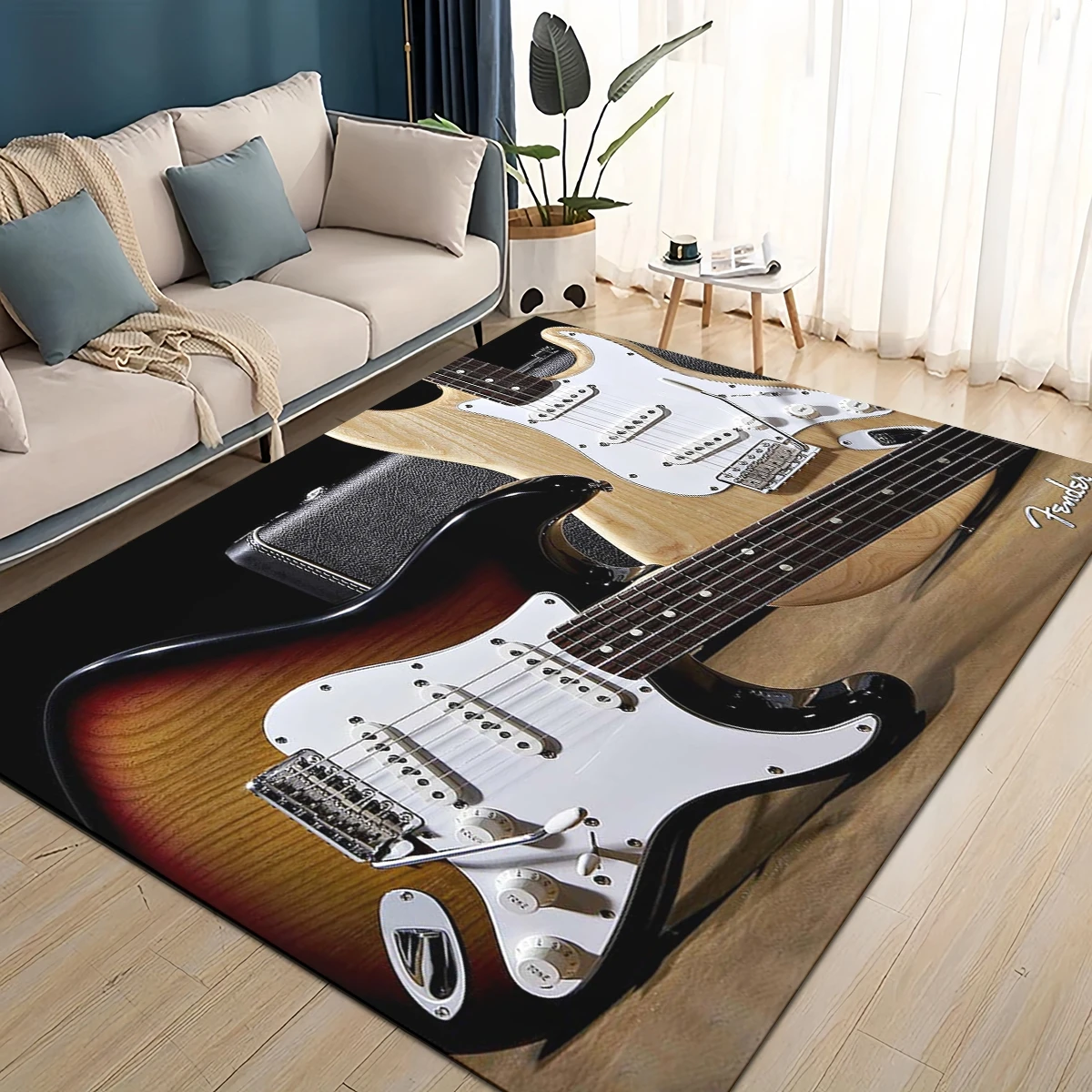 3D Retro Fender logo Guitar In - Musical Instrument Online ulasan dan harga