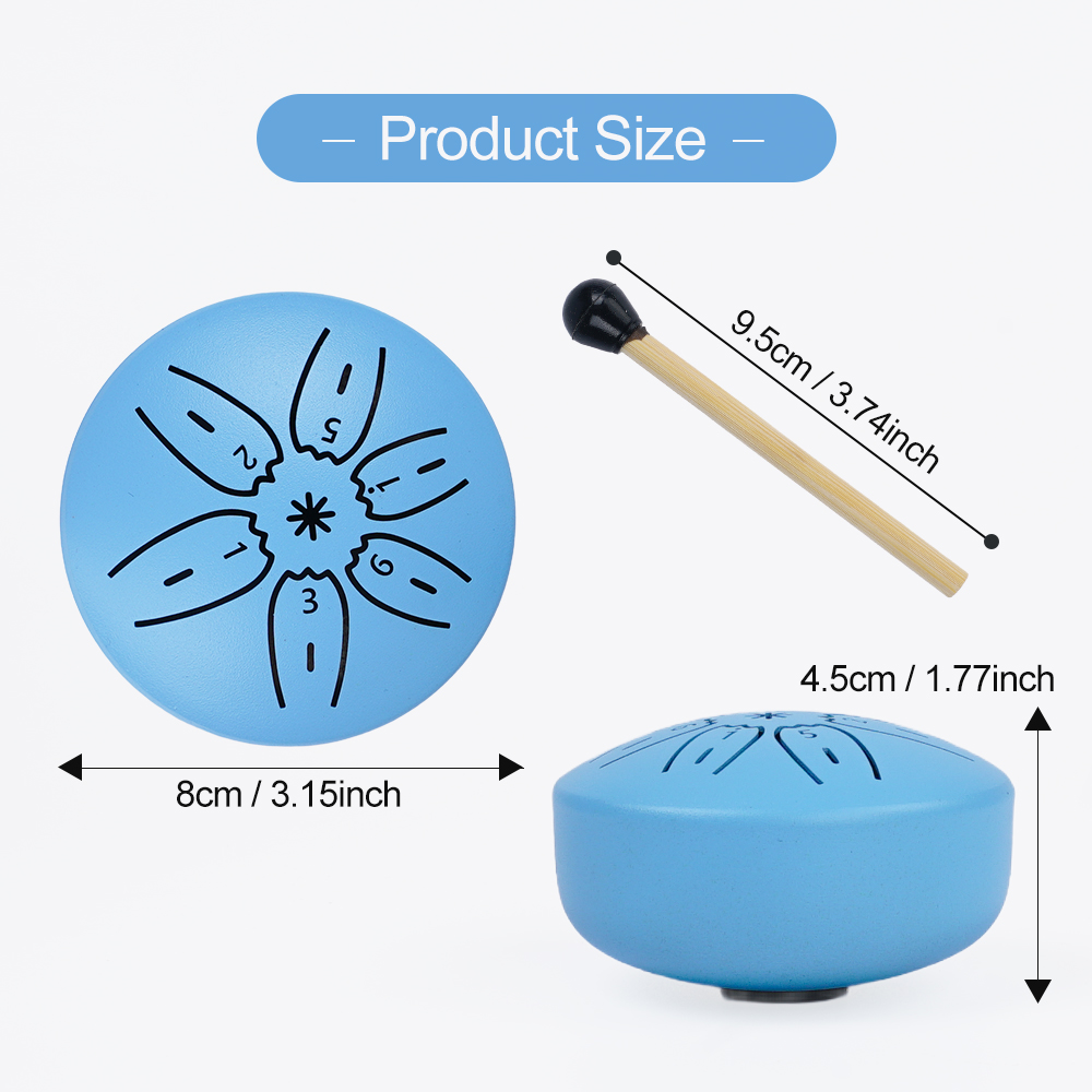 Portable Mini Steel Tongue Dru - Musical Instrument Drum ulasan dan harga