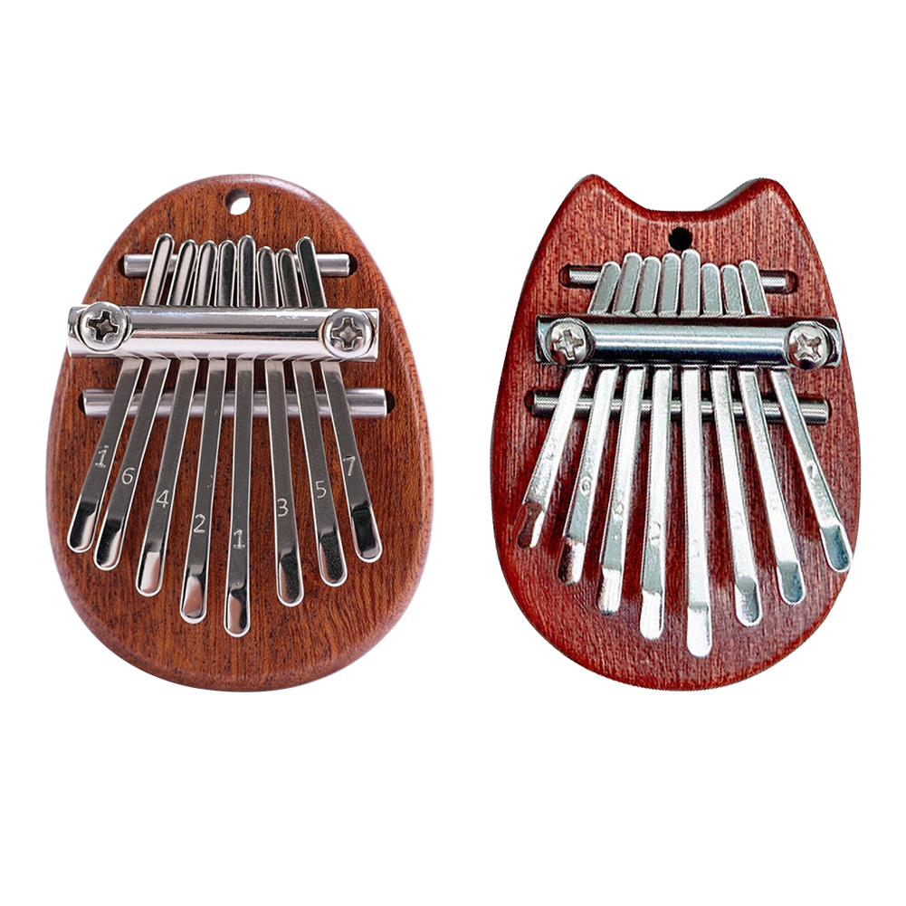8 Keys Mini Kalimba Wooden Thu - Musical Instrument Piano ulasan dan harga