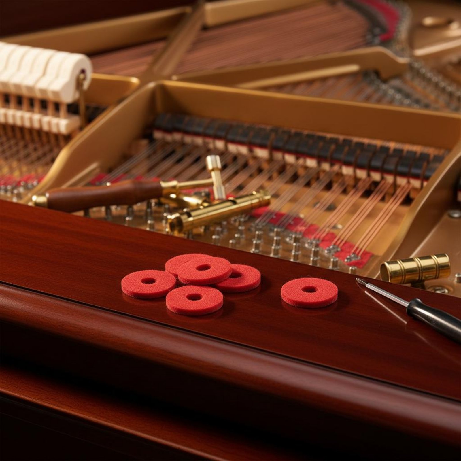 Red Piano Key Washer Small Rou - Musical Instrument Piano ulasan dan harga