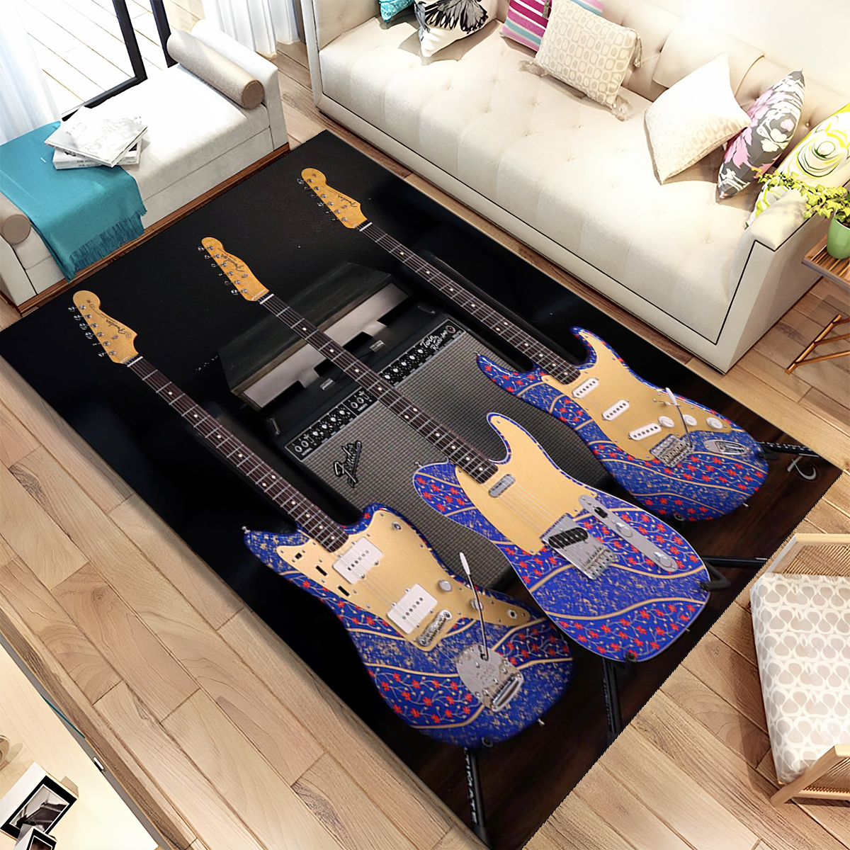 3D Guitar Bass Instrument Fend - Musical Instrument Online ulasan dan harga