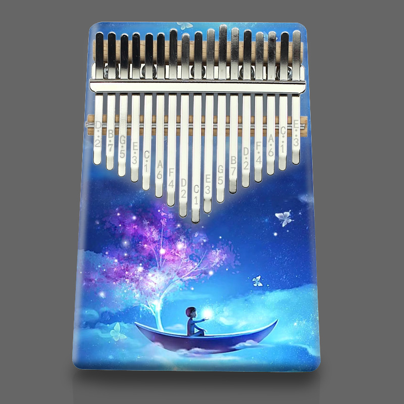 17-Tone Kalimba Color Thumb Pi - Musical Instrument Piano ulasan dan harga
