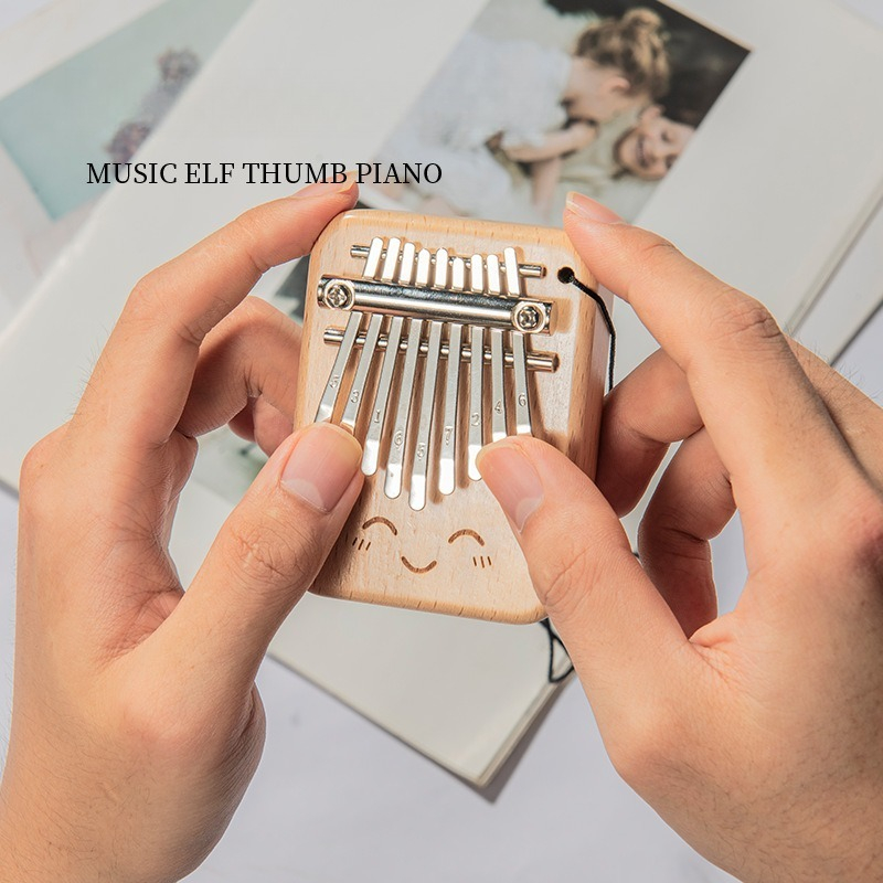 Solid Wood 9-tone Mini Thumb P - Musical Instrument Piano ulasan dan harga