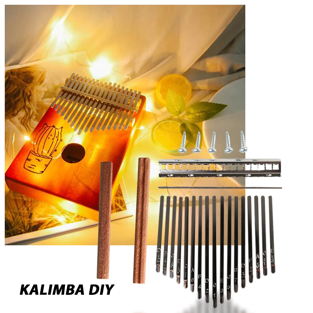 DIY 17 Tone Kalimba Keys Tines - Musical Instrument Piano ulasan dan harga
