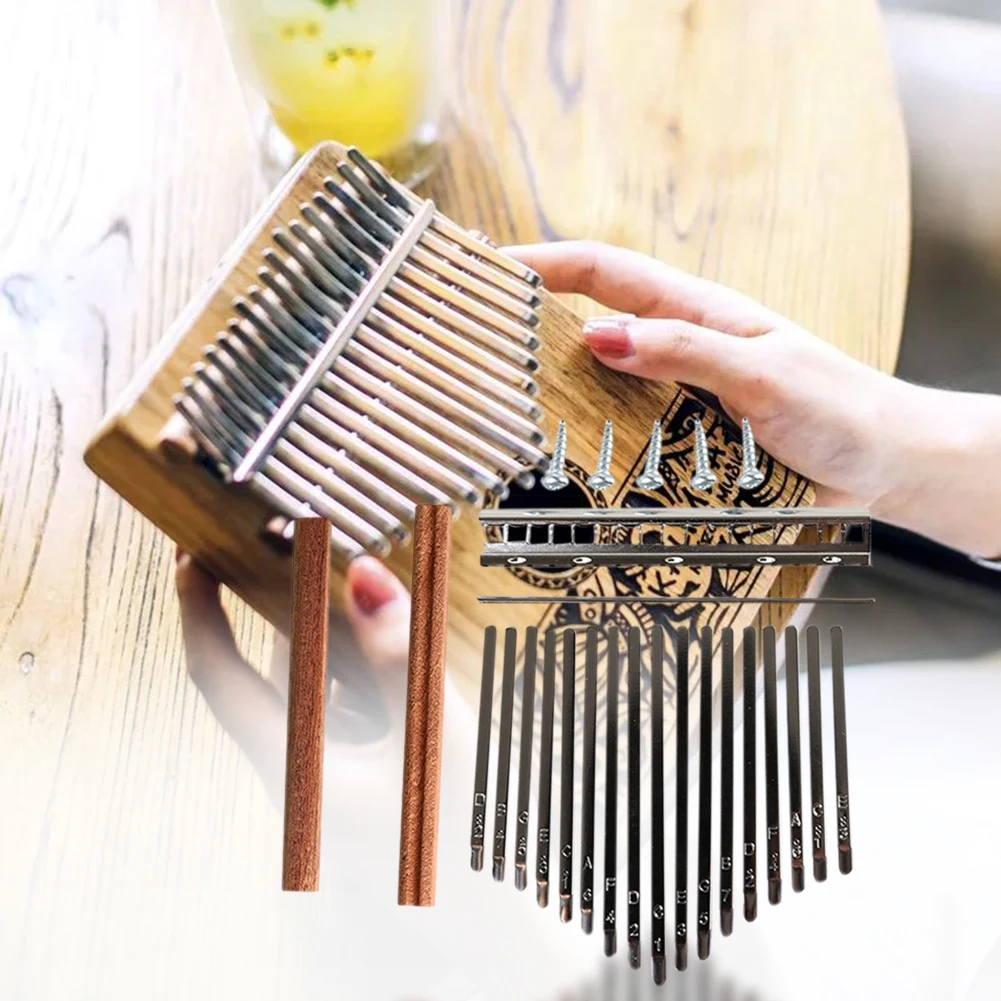 DIY 17 Tone Kalimba Keys Tines - Musical Instrument Piano ulasan dan harga