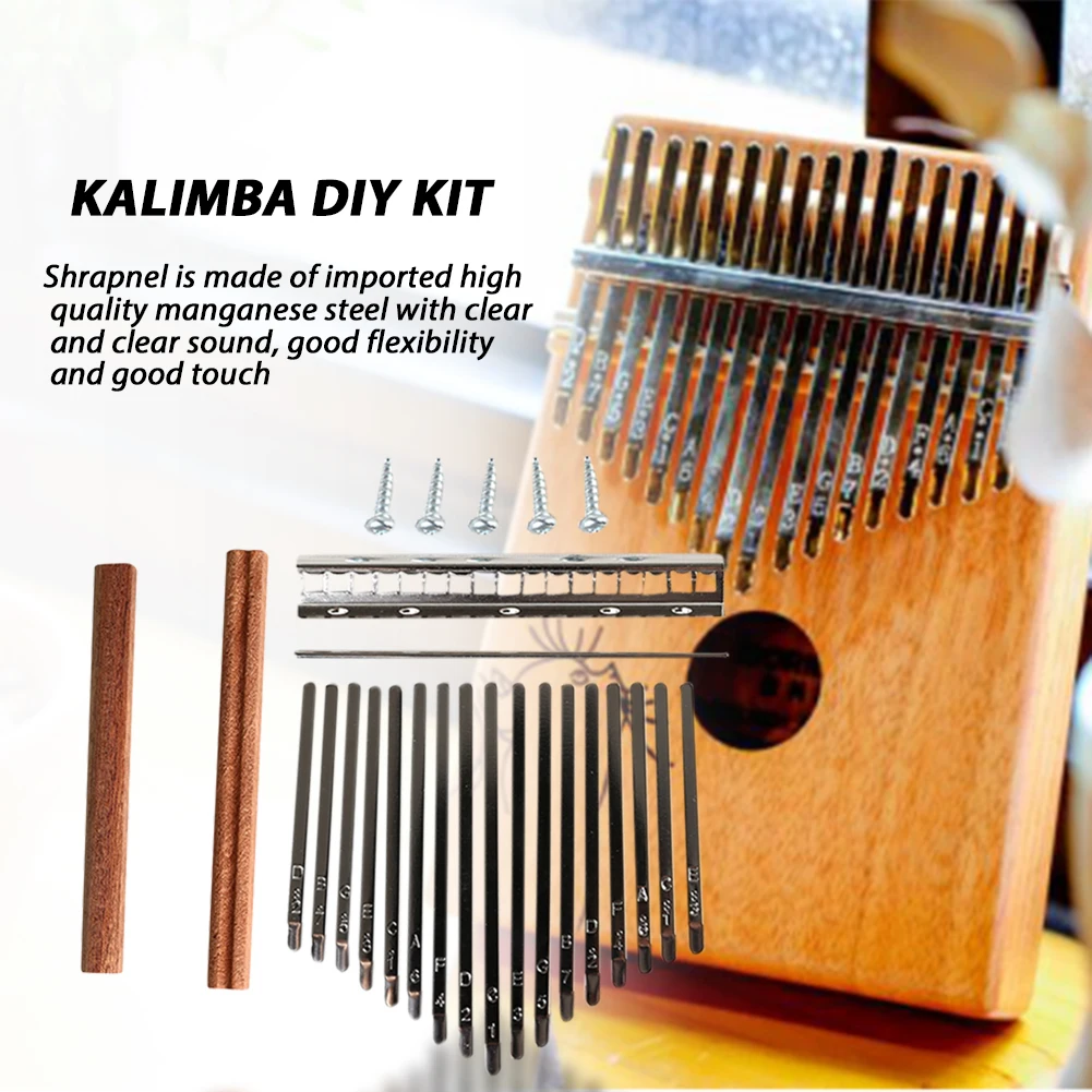 DIY 17 Tone Kalimba Keys Tines - Musical Instrument Piano ulasan dan harga