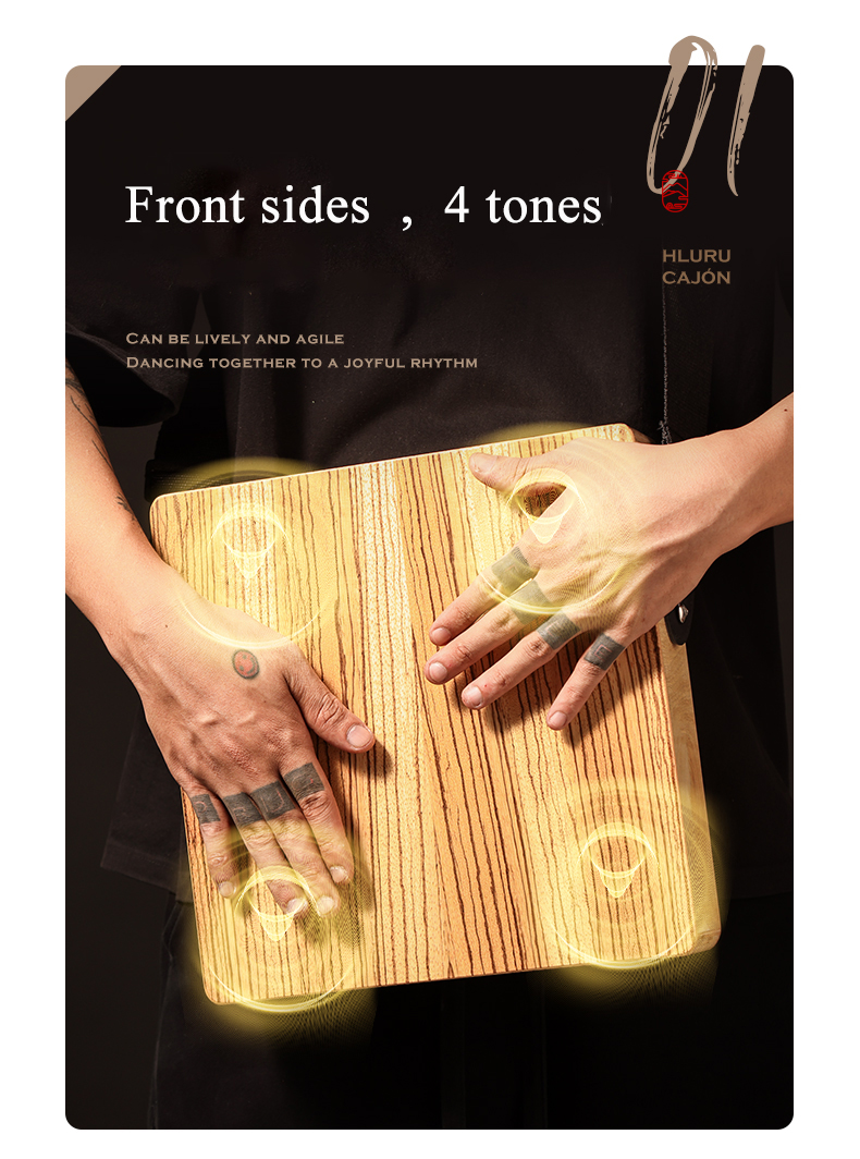 Hluru Cajon Drum for trave, Wo - Musical Instrument Kit ulasan dan harga