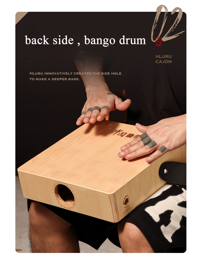 Hluru Cajon Drum for trave, Wo - Musical Instrument Kit ulasan dan harga