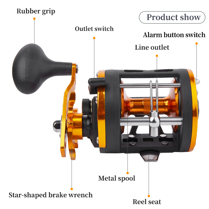 BILLINGS Trolling Drum Reel 33 - Ocean Drum Wave ulasan dan harga