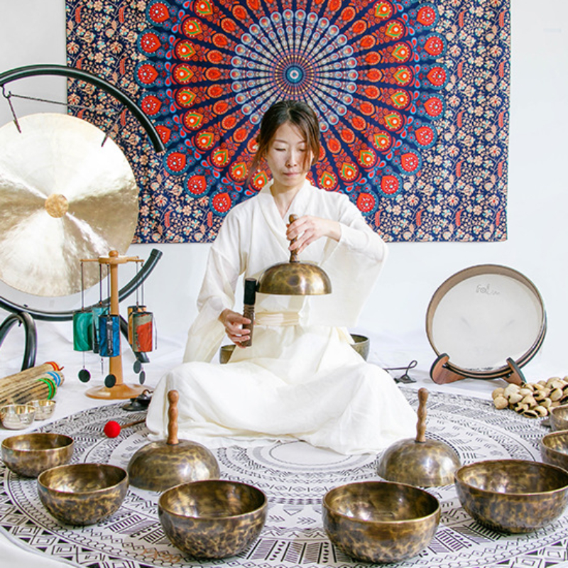 Tibetan Sound Bowls Relax Hand - Musical Instrument Kit ulasan dan harga