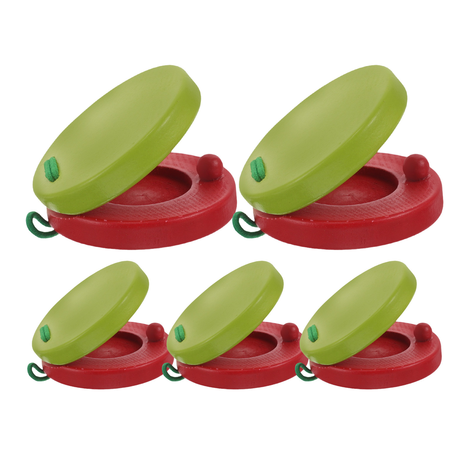 5Pcs Wooden Clapper Castanets  - Musical Instrument Clapper ulasan dan harga