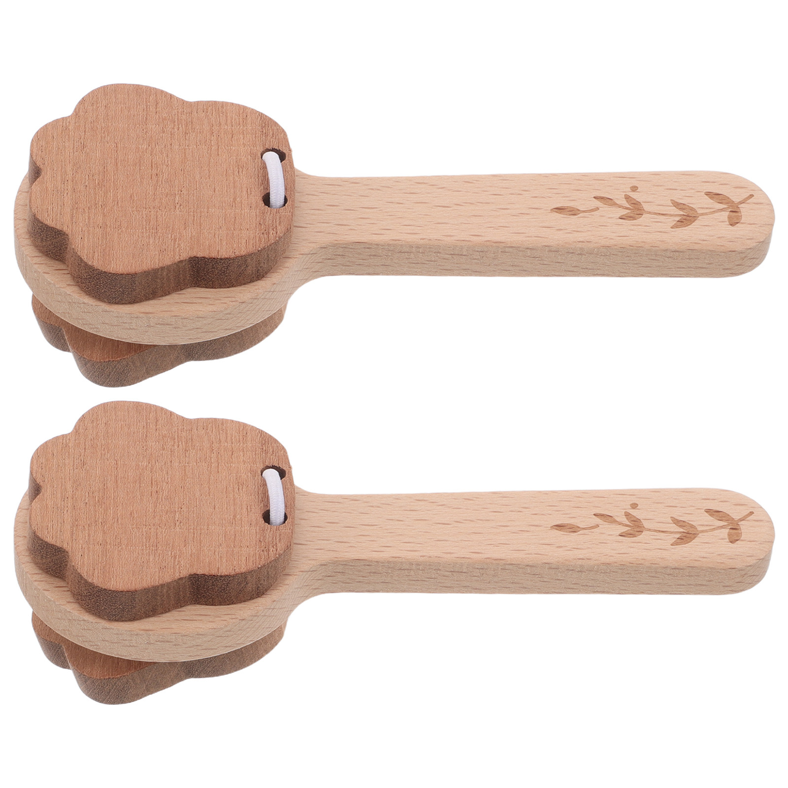 2Pcs Wooden Paw Castanets Hand - Musical Instrument Clapper ulasan dan harga