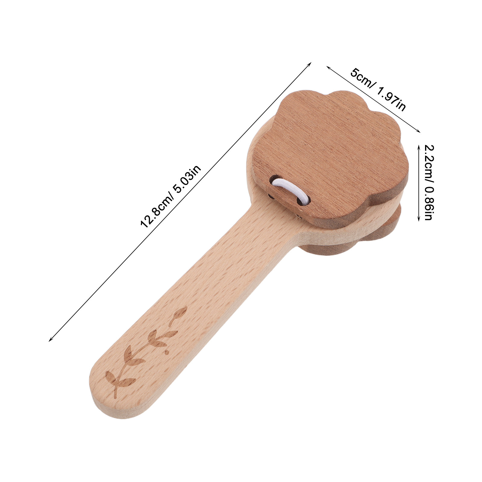 2Pcs Wooden Paw Castanets Hand - Musical Instrument Clapper ulasan dan harga