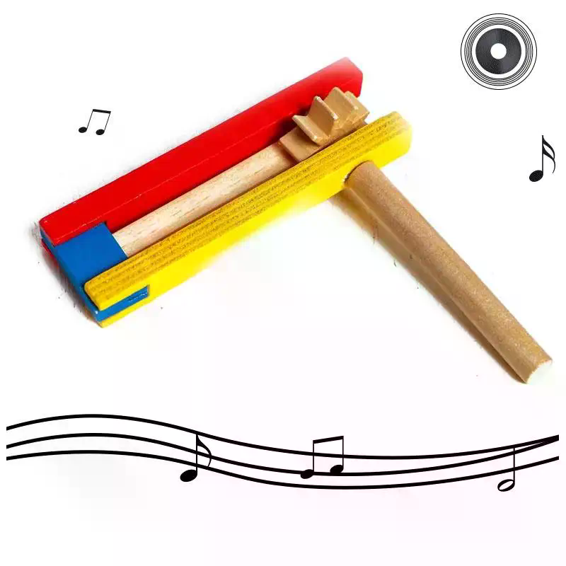 Hot 1Pc Wooden Clapper Kids Rh - Musical Instrument Clapper ulasan dan harga