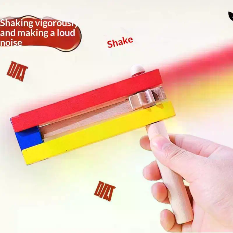 Hot 1Pc Wooden Clapper Kids Rh - Musical Instrument Clapper ulasan dan harga