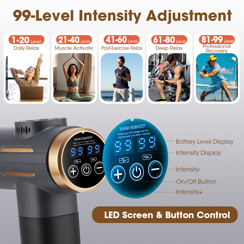 Portable Fascial Massage Gun E - Vibraslap Percussion ulasan dan harga