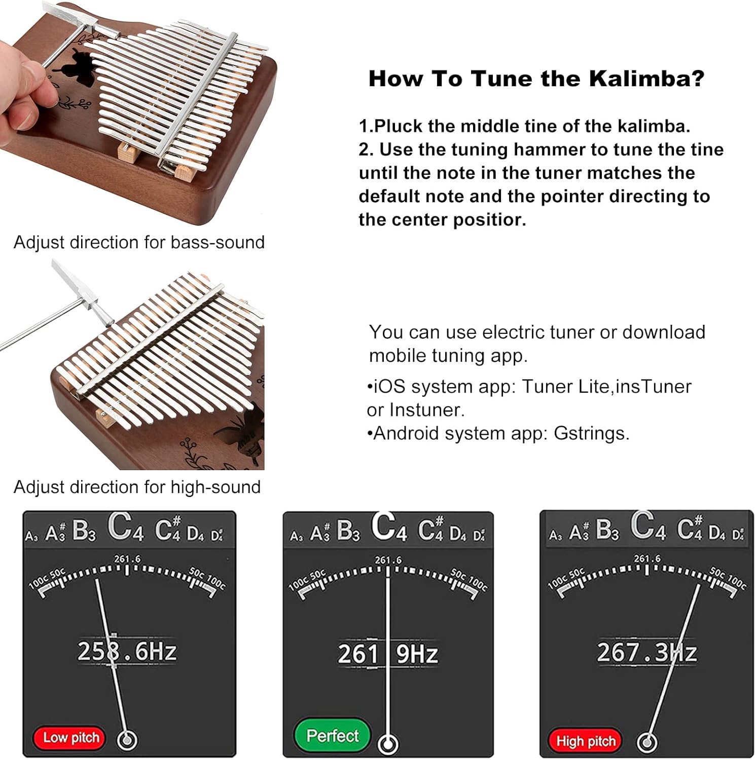 Kalimba 21 Keys Thumb Piano, N - Musical Instrument Piano ulasan dan harga