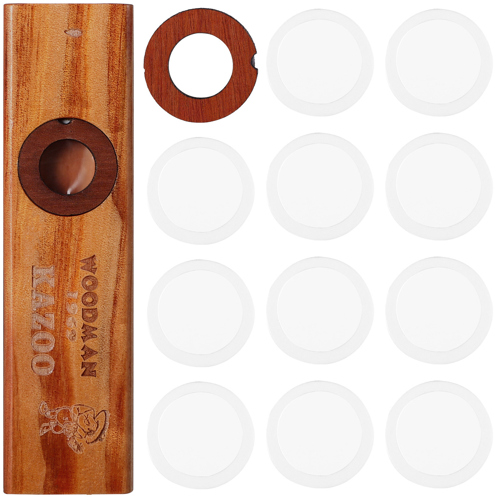 1Set Wood Kazoo Musical Instru - Musical Instrument Easy To Learn For Adults ulasan dan harga